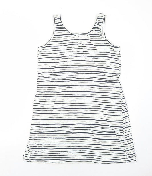Womens UK Size L La Redoute White Basic Tank