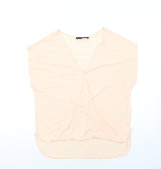 Womens UK Size 8 New Look Pink Basic Blouse