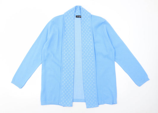Womens UK Size M Insight Blue Cardigan Jumper