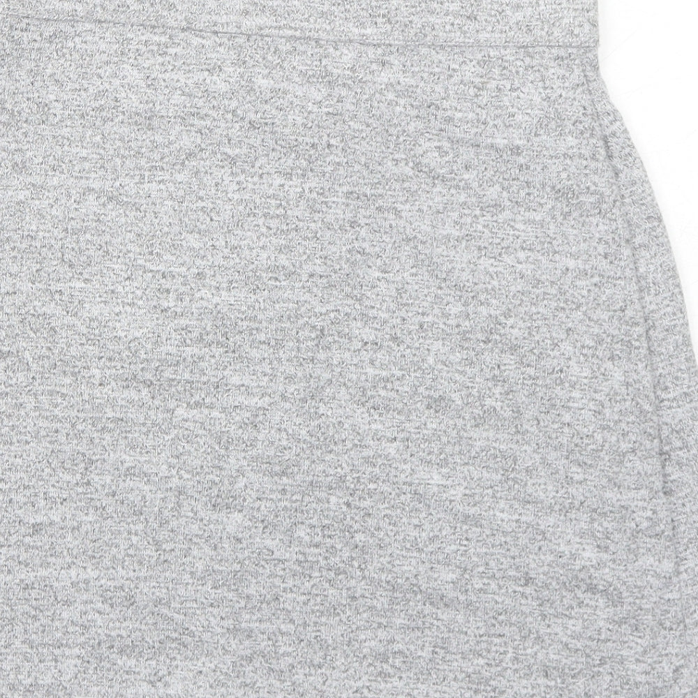 Gap Womens Grey Polyester A-Line Skirt Size 2XS
