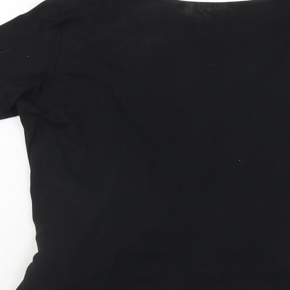 Womens UK Size 16 Alex & Co. Black Basic Blouse