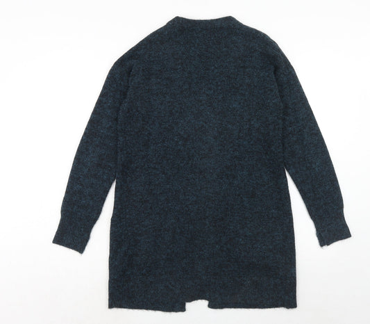 Promod Womens Blue V-Neck Acrylic Cardigan Jumper Size M