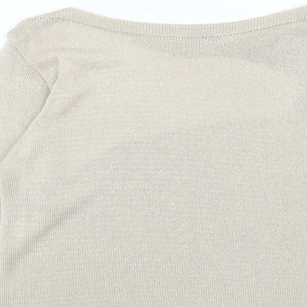 Womens UK Size L Alexara Beige Pullover Jumper