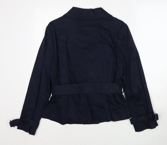 Country Casuals Womens Blue Jacket Size 14 Button