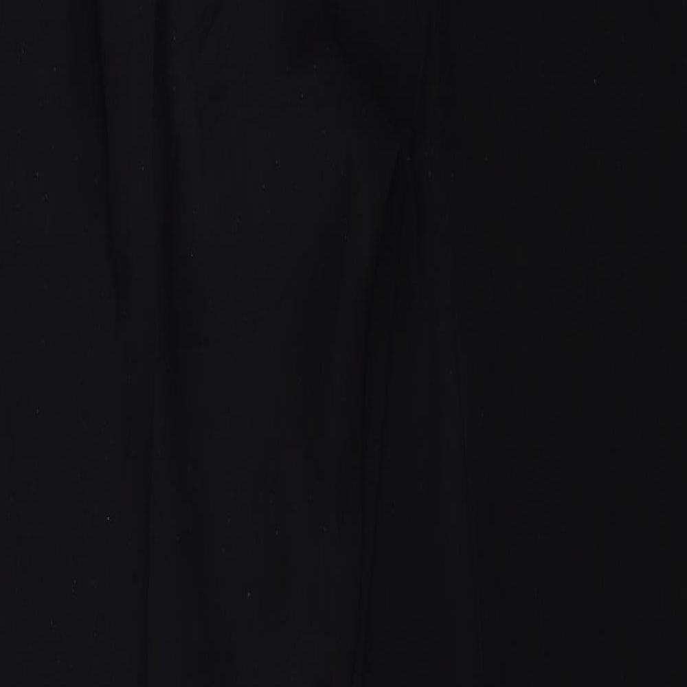Bianca Womens Black Polyester Trousers Size 14 Regular Zip