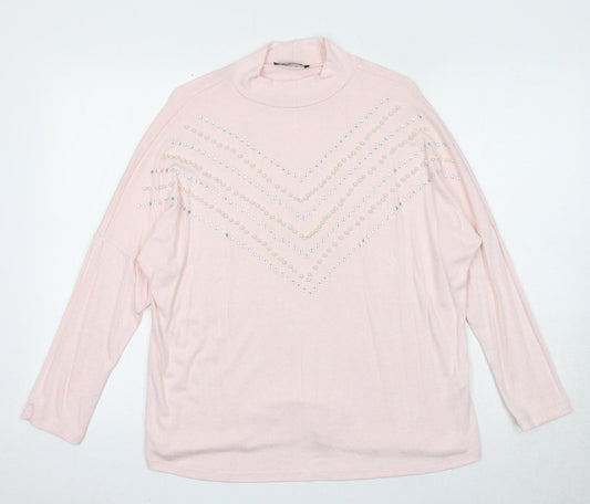 Womens UK Size M Select Pink Pullover Jumper