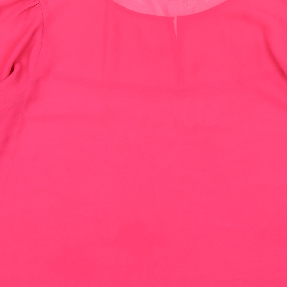 Womens UK Size L Gap Pink Basic Blouse