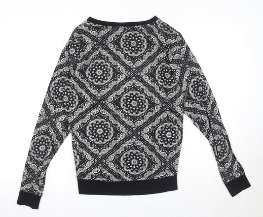 Womens UK Size XS Divided by H&M Black Basic Blouse