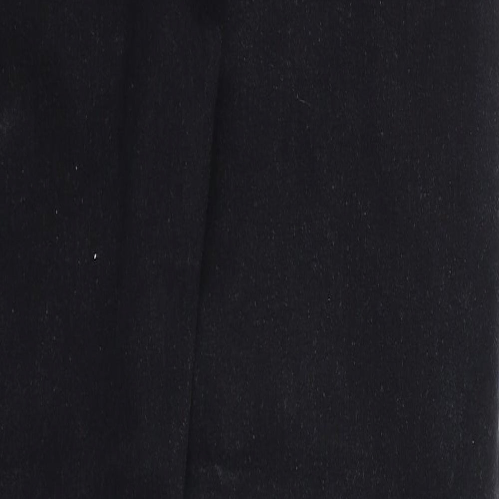 Boohoo Womens Black Cotton Skinny Jeans Size 10 Regular Zip