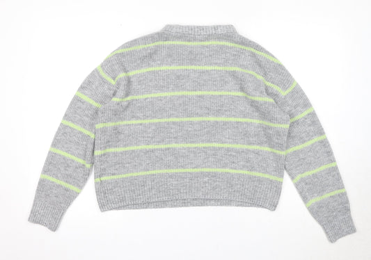 Womens UK Size M Divided by H&M Green Pullover Jumper