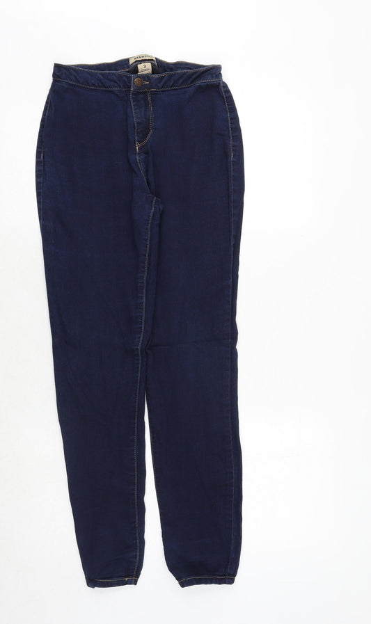 Womens UK Size 26 in Blue Spice Regular Fit Tapered Blue Jeans