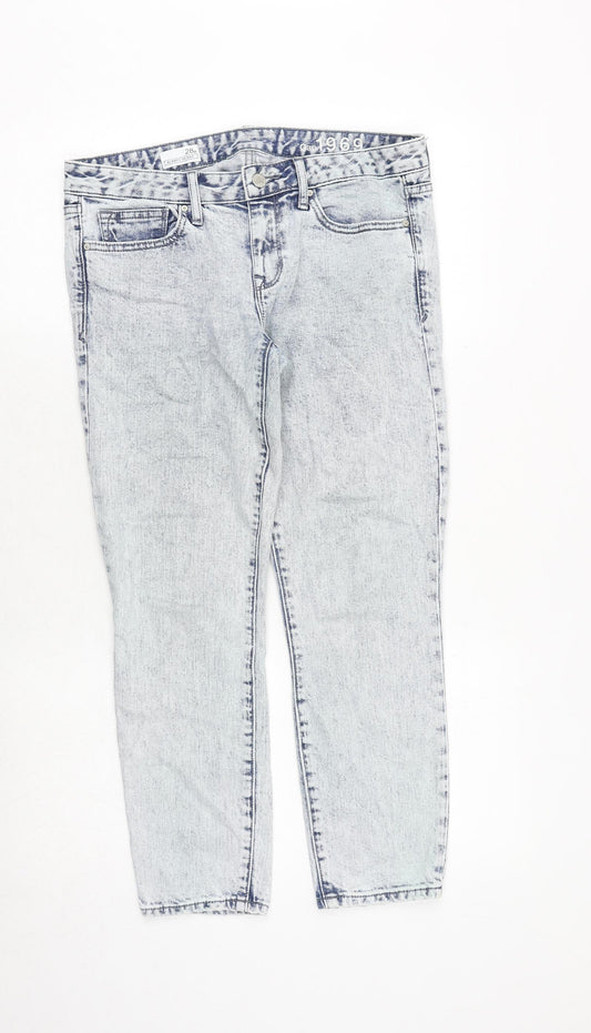 Womens UK Size 32 in Gap Regular Fit Straight Blue Jeans