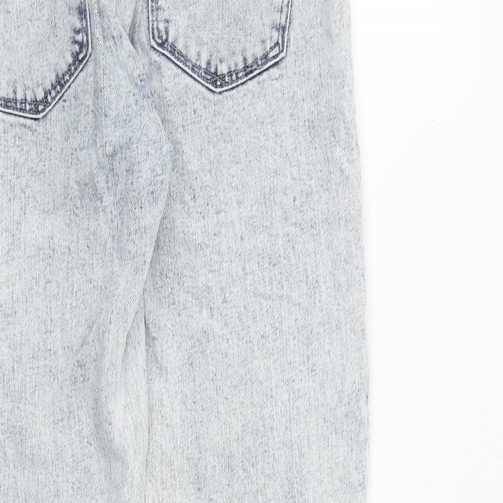 Gap Womens Blue Cotton Straight Jeans Size 32 in Regular Zip