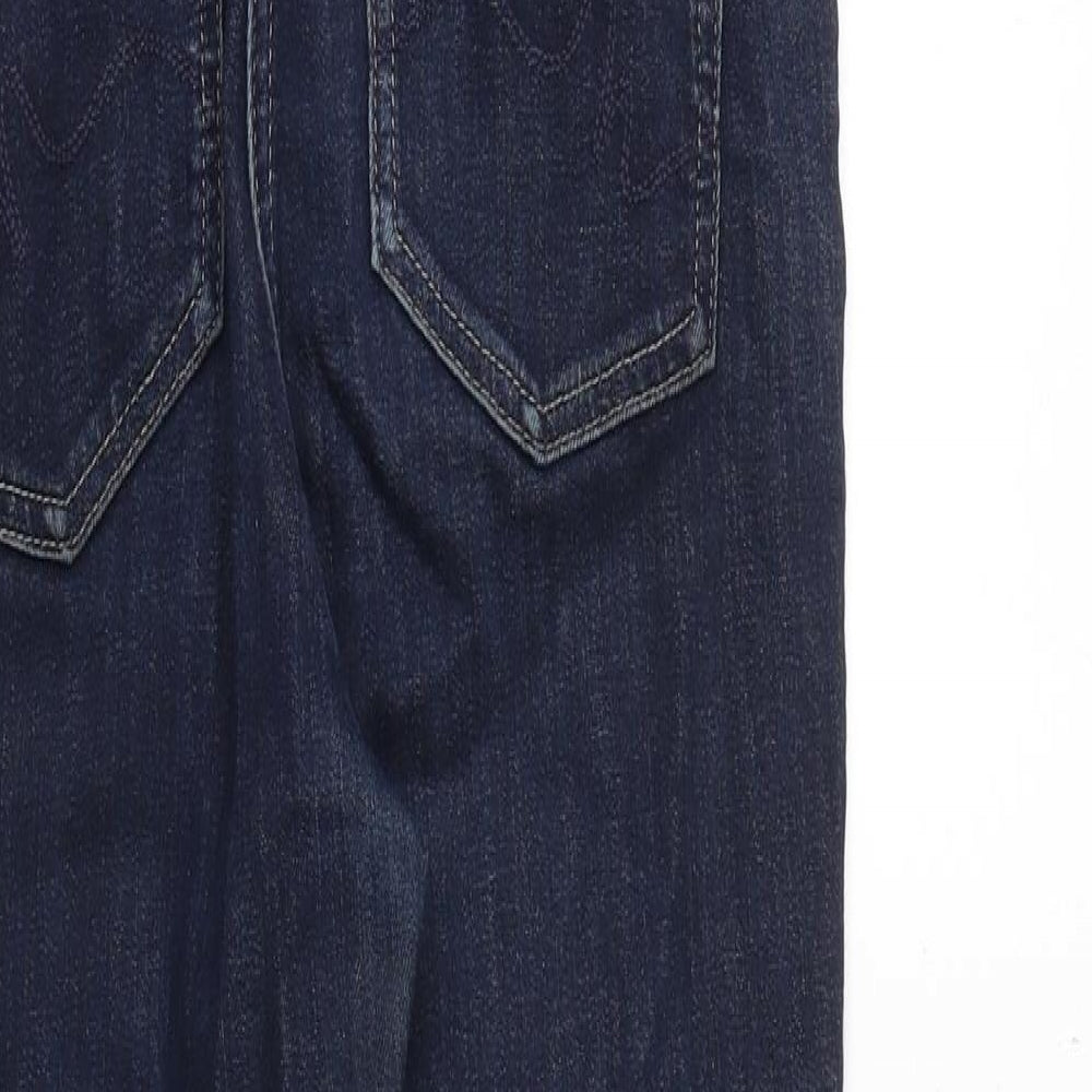 NEXT Womens Blue Cotton Skinny Jeans Size 8 Regular Zip
