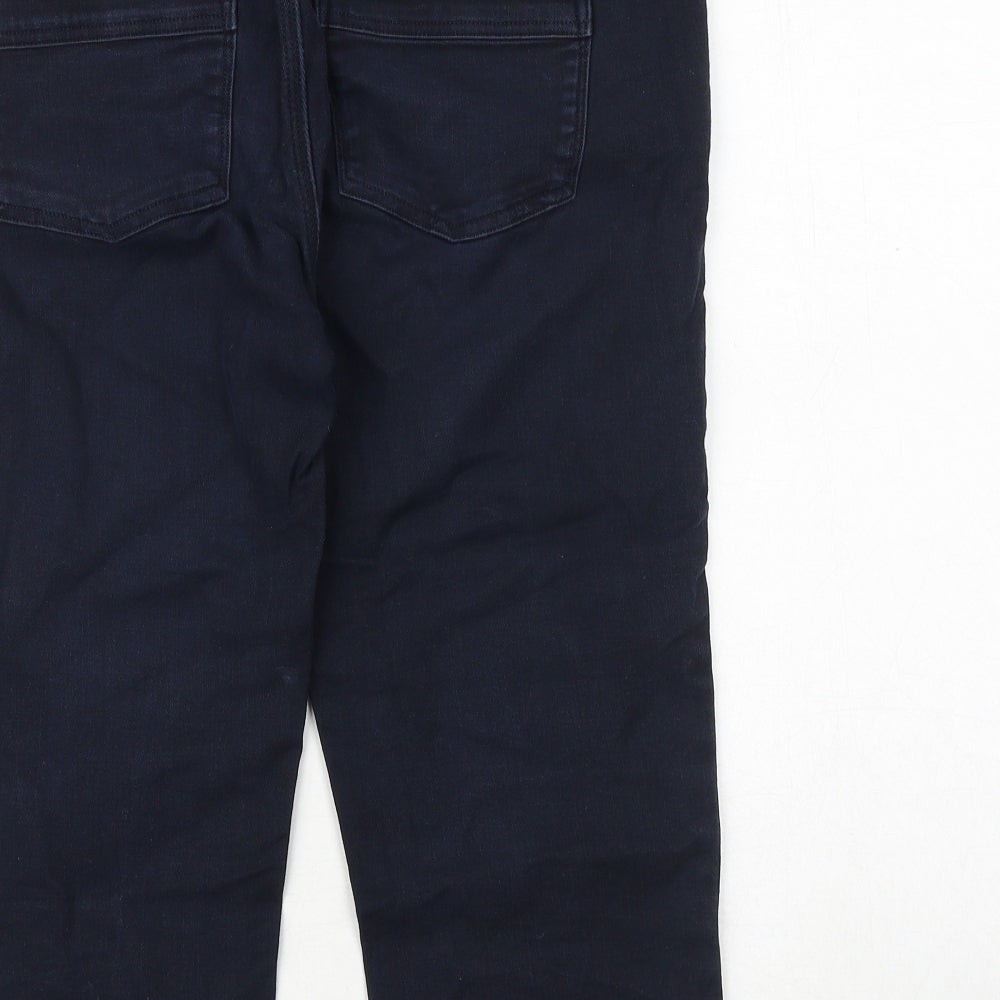 Gap Womens Blue Cotton Straight Jeans Size 34 in Regular Zip