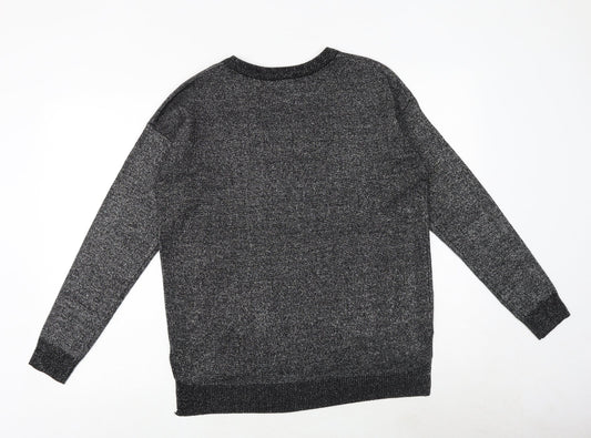 Womens UK Size 12 Brave Soul Black Pullover Jumper