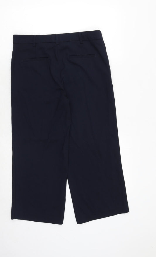 Womens UK Size 10 NEXT Regular Fit Blue Trousers