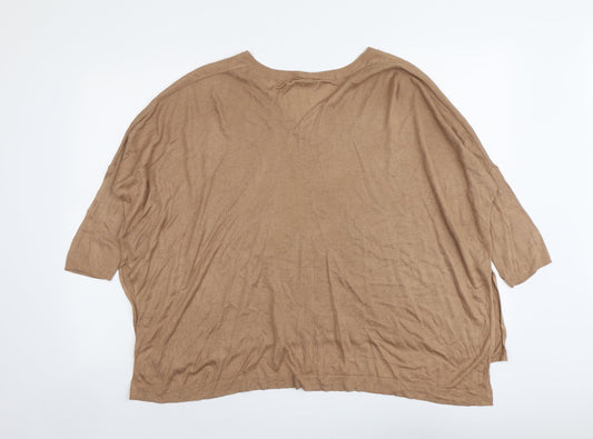 Womens UK Size S H&M Beige Pullover Jumper