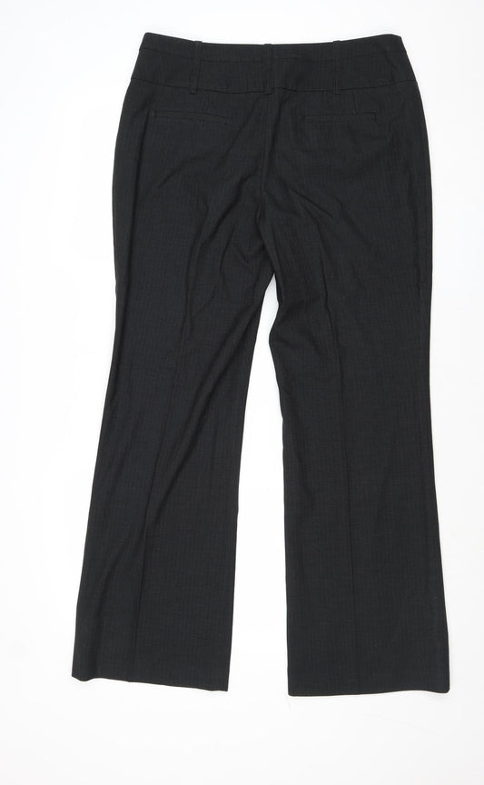 Womens UK Size 34 in NEXT Regular Fit Black Trousers