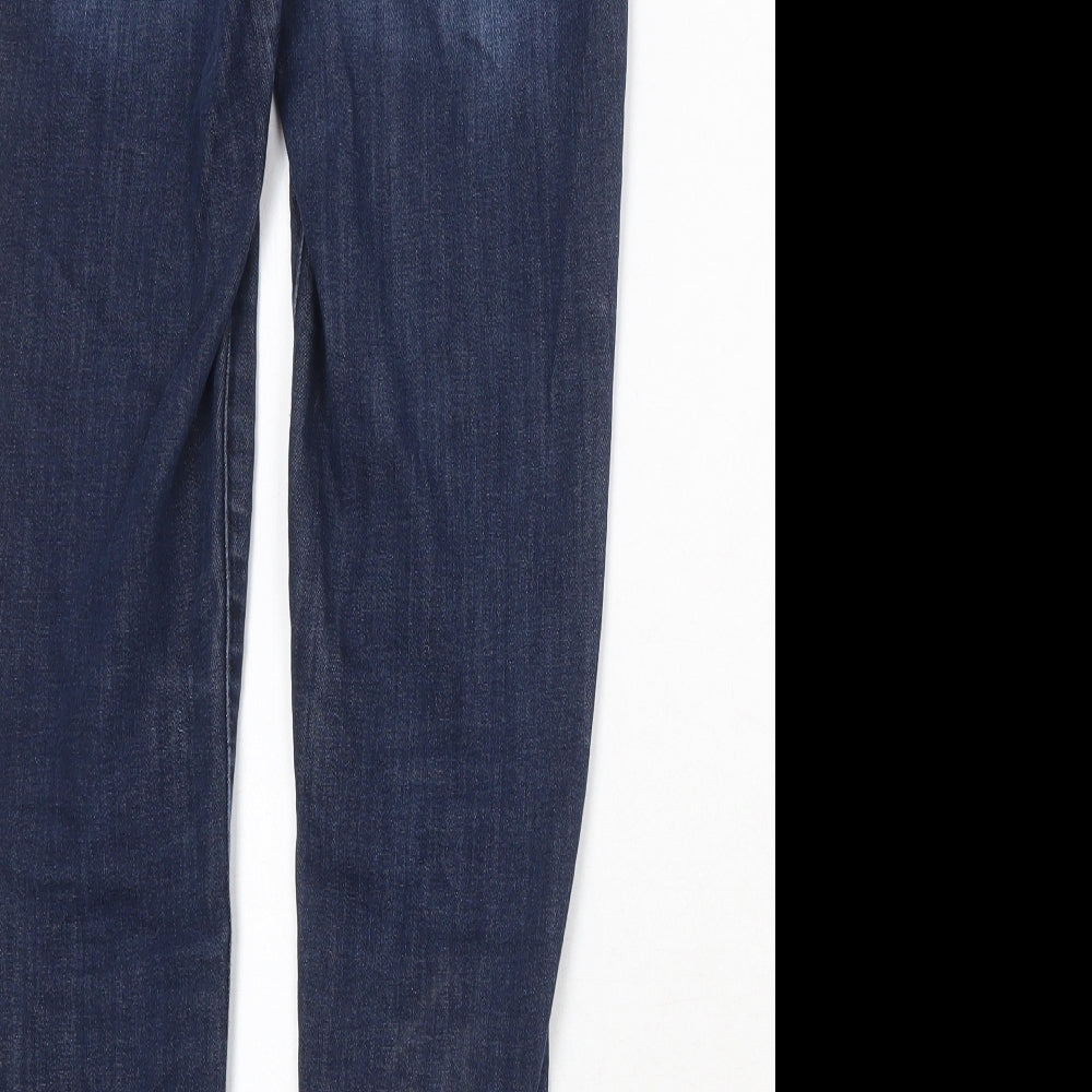 Womens UK Size 31 in H&M Regular Fit Straight Blue Jeans
