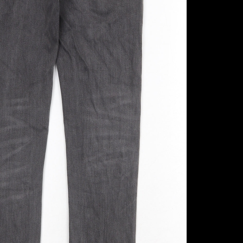 ASOS Mens Grey Cotton Skinny Jeans Size 32 in Regular Zip