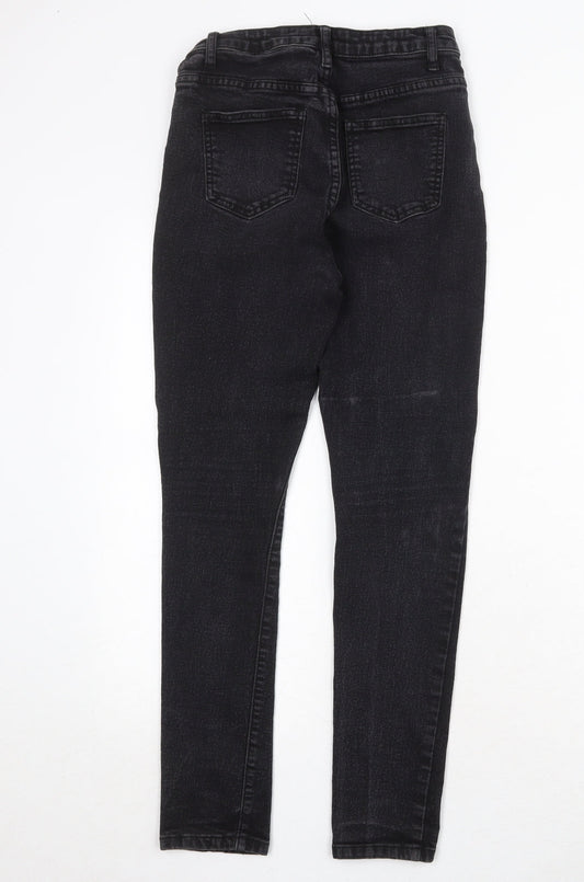 I SAW IT FIRST Womens Black Cotton Skinny Jeans Size 8 Regular Zip