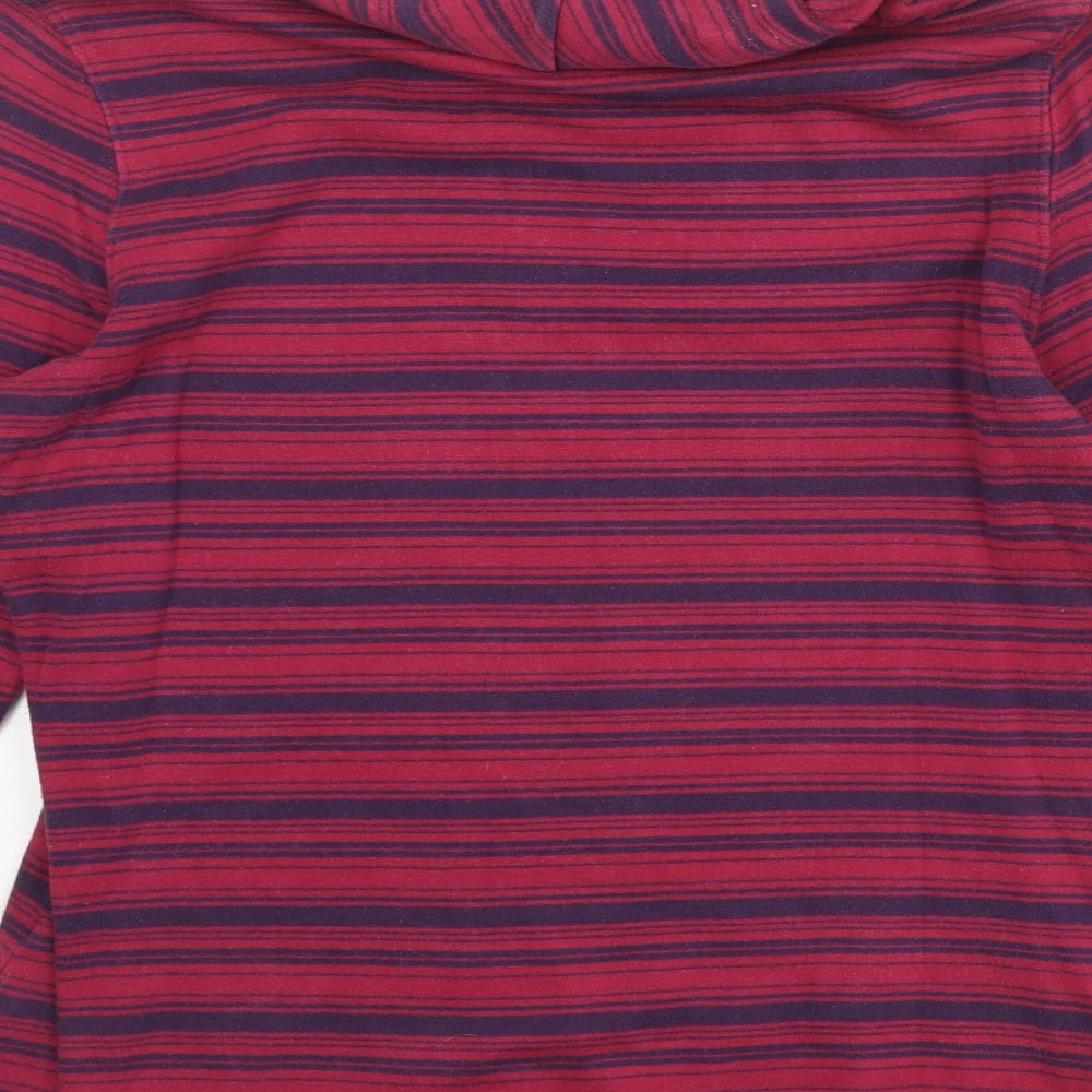 Hawkshead Womens Pink Striped Cotton Pullover Sweatshirt Size 12 Pullover
