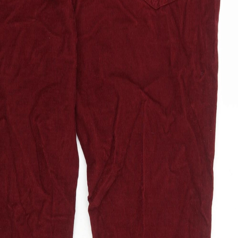 Mens UK Size 38 in John Lewis Regular Fit Red Trousers