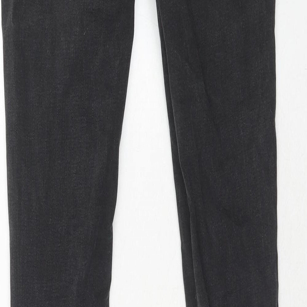 Oasis Womens Black Cotton Skinny Jeans Size 8 Regular Zip