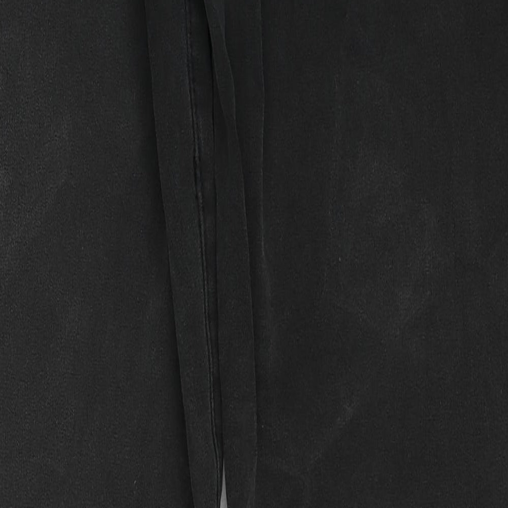 Olsen Womens Black Cotton Straight Jeans Size 28 in Regular Zip