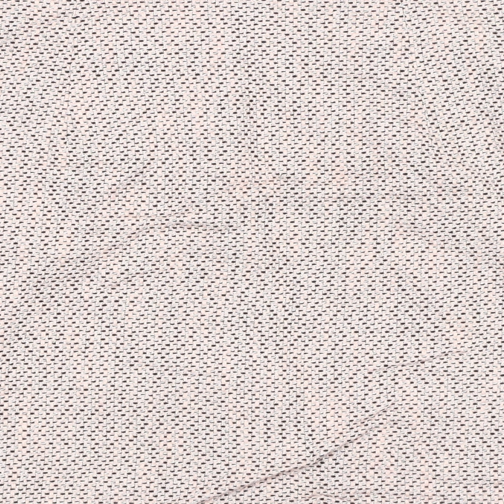 New Look Womens Pink Geometric Polyester A-Line Skirt Size 12 Zip