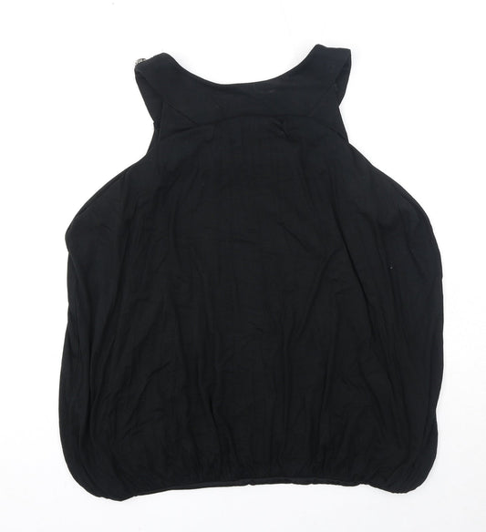 Womens UK Size 12 Cynthia Rowley Black Basic Blouse