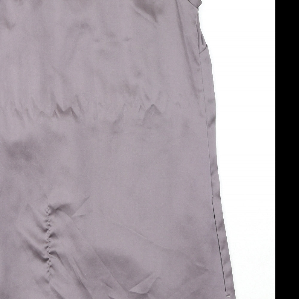 NEXT Womens Purple Polyester Shift Size 10 Boat Neck Pullover