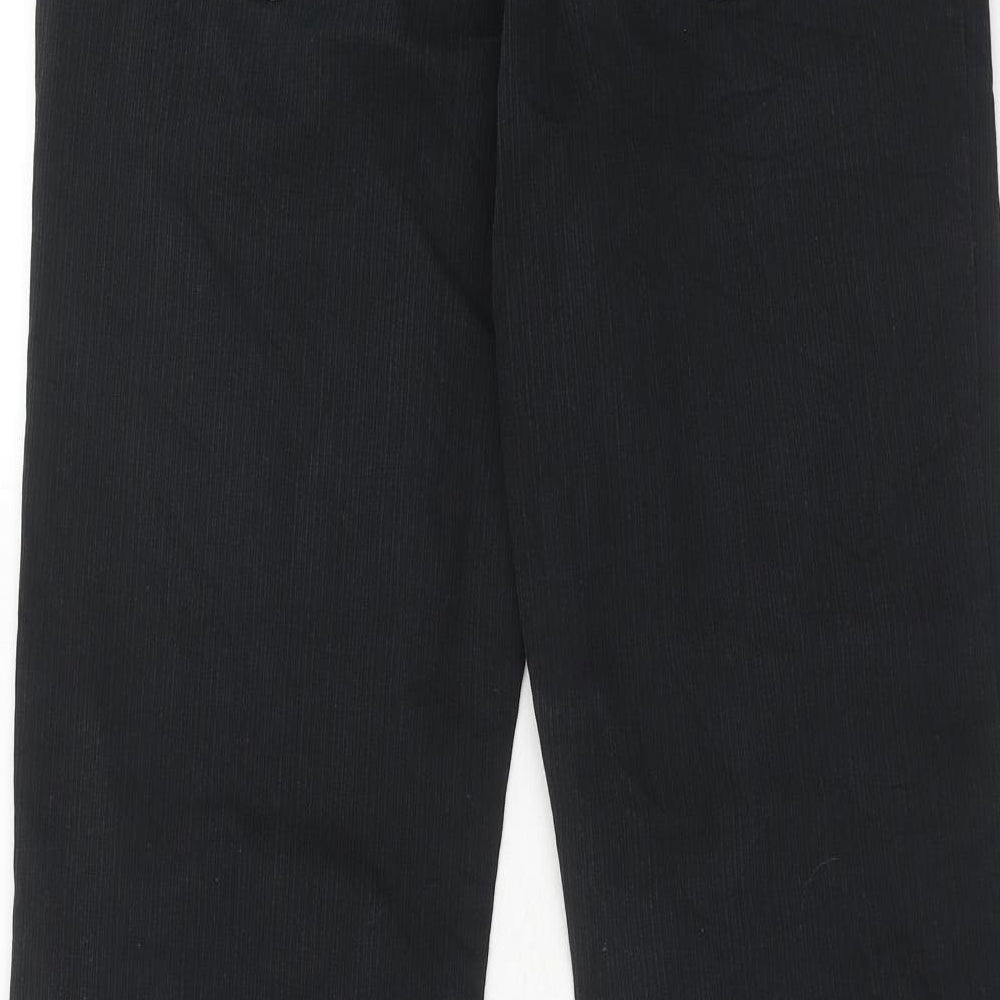 NEXT Womens Black Cotton Straight Jeans Size 32 in Regular Zip