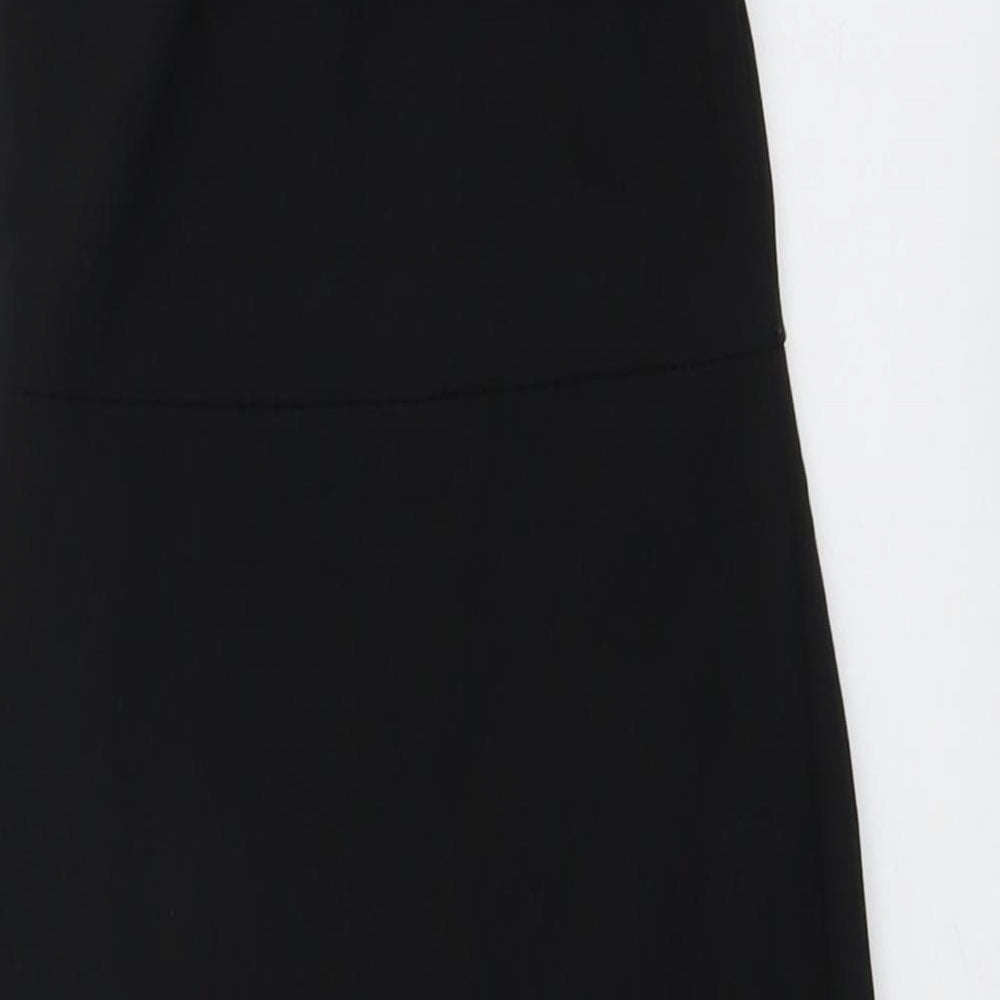 PRETTYLITTLETHING Womens Black Polyester A-Line Size 4 Off the Shoulder Pullover