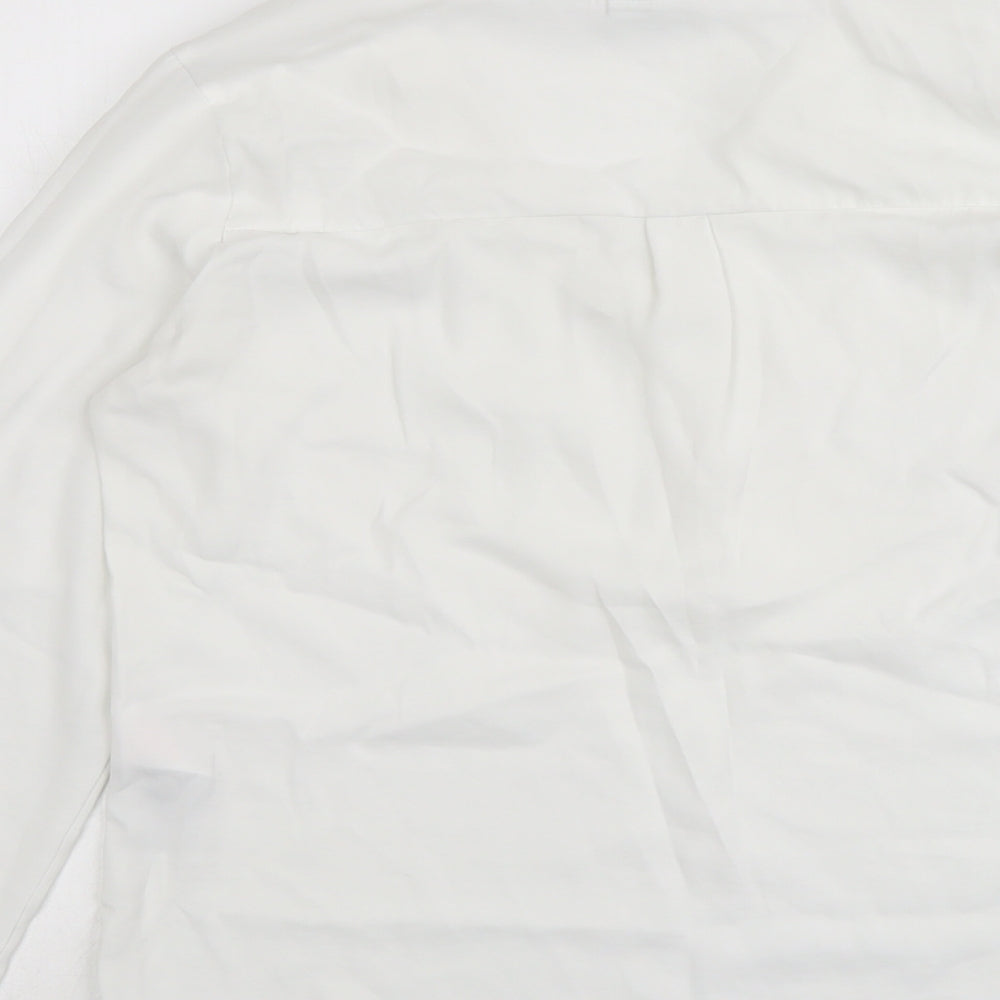 Womens UK Size S VILA White Basic Blouse