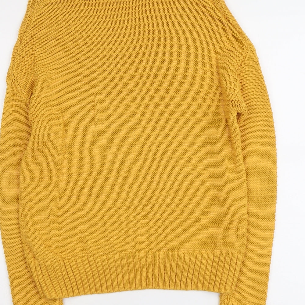 Womens UK Size XS H&M Yellow Pullover Jumper