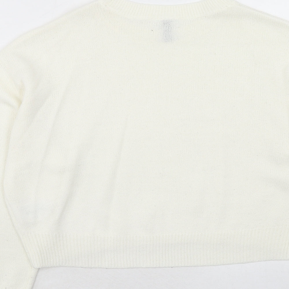 Womens UK Size S H&M Ivory Pullover Jumper