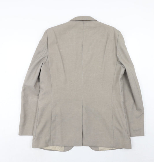 Mens UK Size 40 Burton Regular Grey Suit Jacket