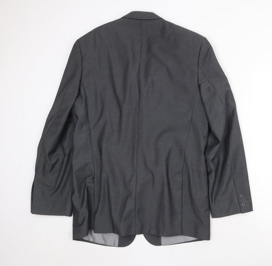 Mens UK Size 40 Jack Reid Regular Grey Suit Jacket