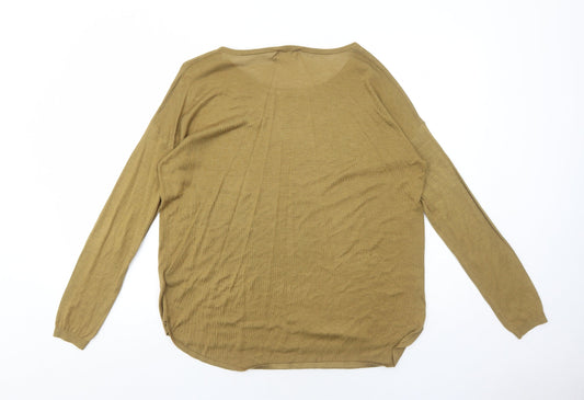 Womens UK Size S H&M Brown Pullover Jumper
