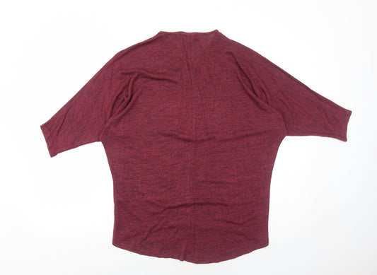 Womens UK Size S New Look Red Basic T-Shirt