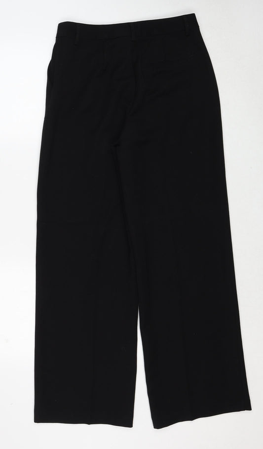 Womens UK Size 10 VILA Regular Fit Black Trousers