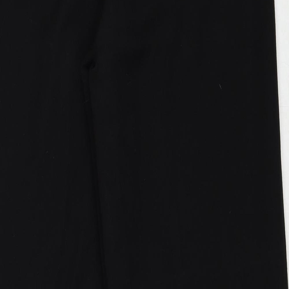Womens UK Size 10 VILA Regular Fit Black Trousers