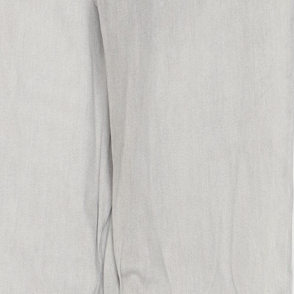 MAC Womens Grey Cotton Straight Jeans Size 26 in Regular Zip