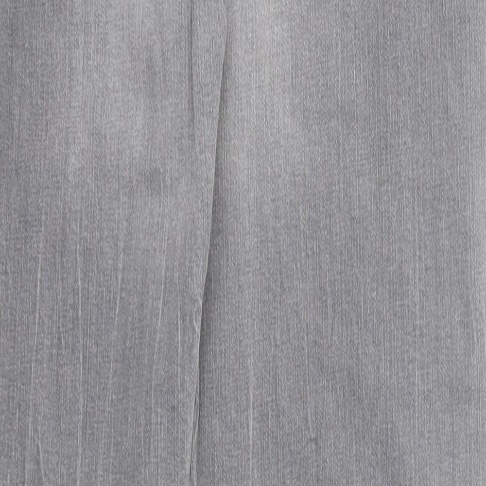 Womens UK Size 8 Up Fashion Regular Fit Straight Grey Jeans