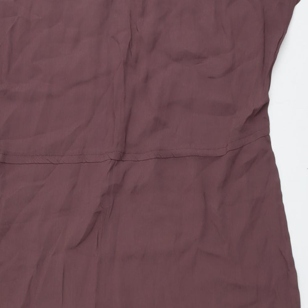 Monsoon Womens Pink Viscose A-Line Size 14 Round Neck Pullover