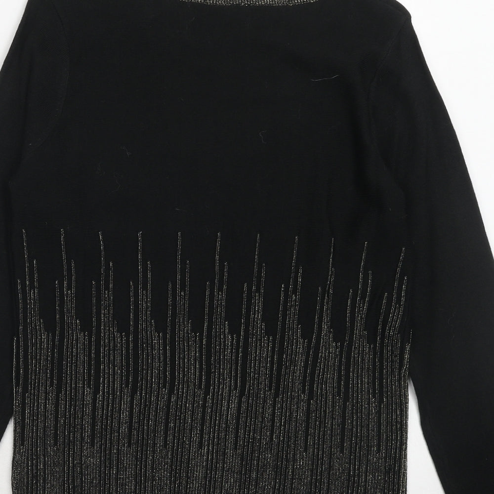 Womens UK Size 12 Intuition Black Pullover Jumper