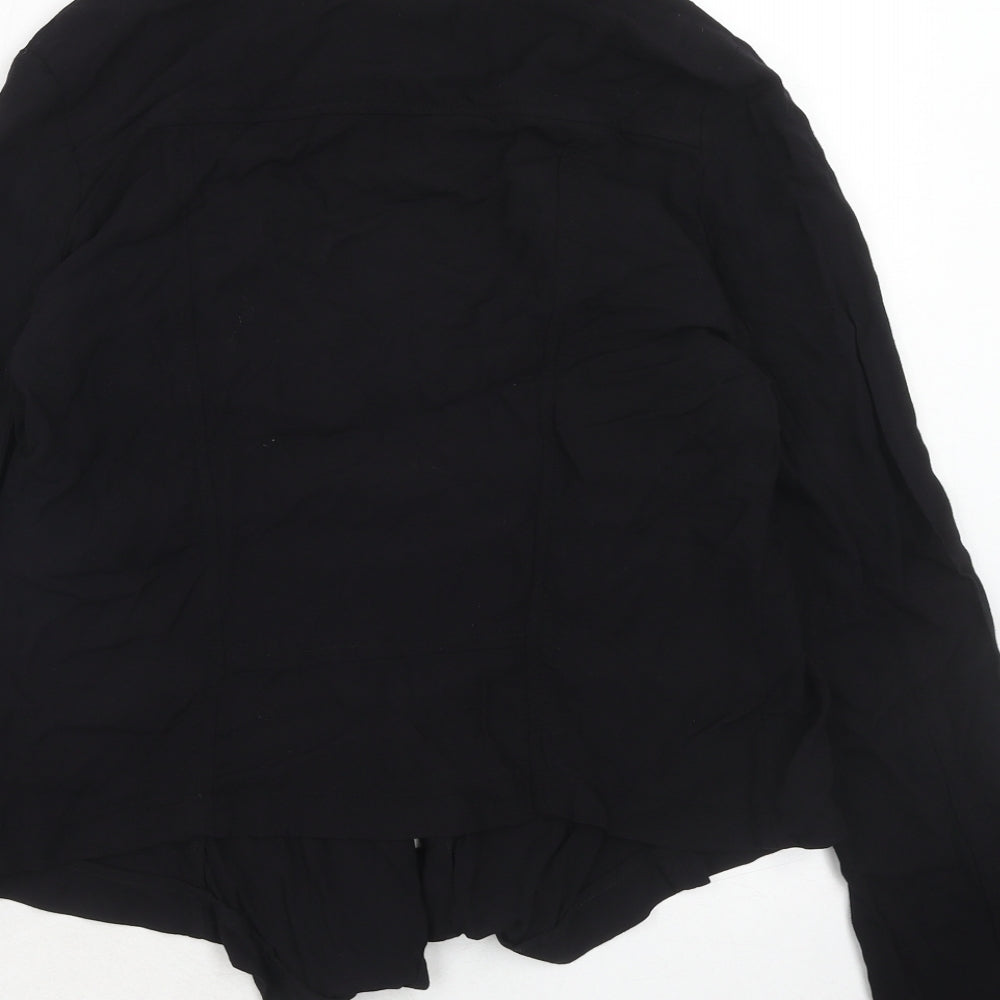 Womens UK Size 14 New Look Black Basic Blouse