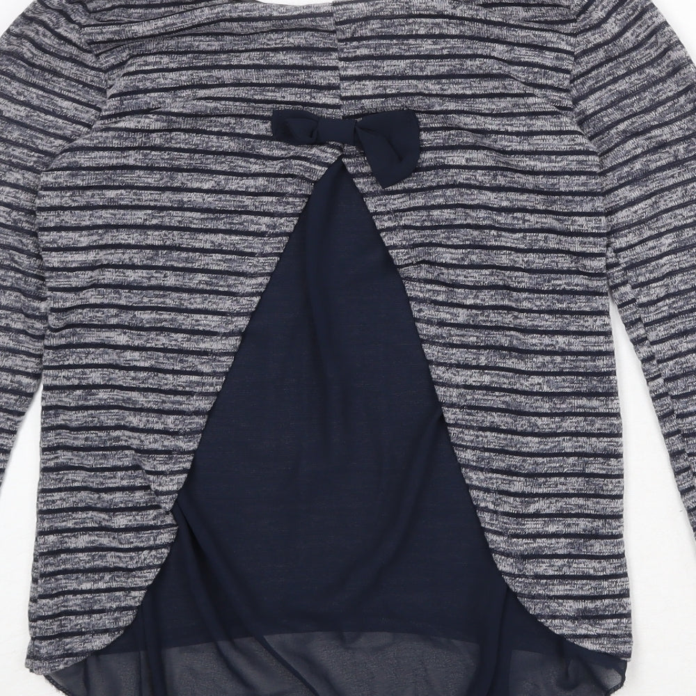 Womens UK Size 8 Quiz Blue Pullover Jumper